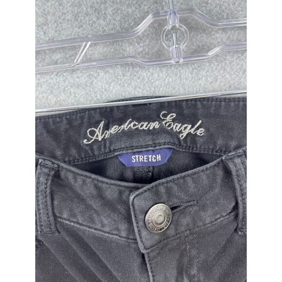 American Eagle Jegging Women's‎ 6 Black Mid Rise Jeans - Picture 3 of 11